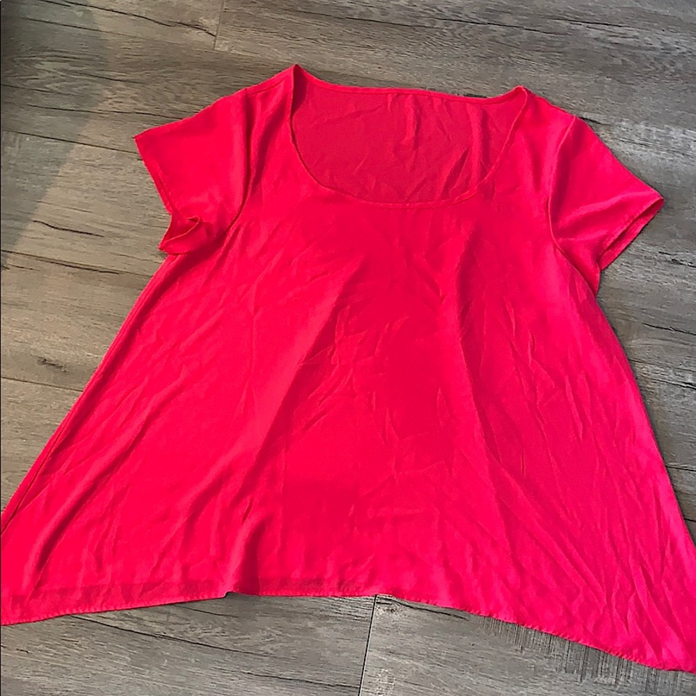 Hot Pink short sleeve Torrid Blouse